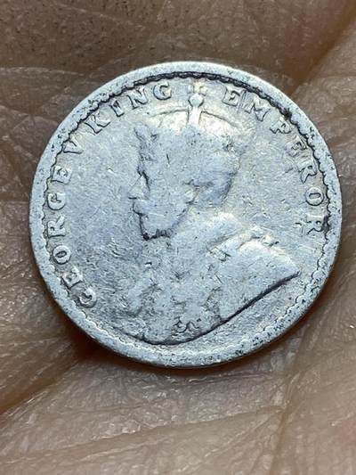 2025年第一百四十二场(总第一百六十八场）高品质英国一线回流散币年末特拍场第二场(免佣金) 英属印度1915年2安娜银币(乔治五世第二版，917高银)