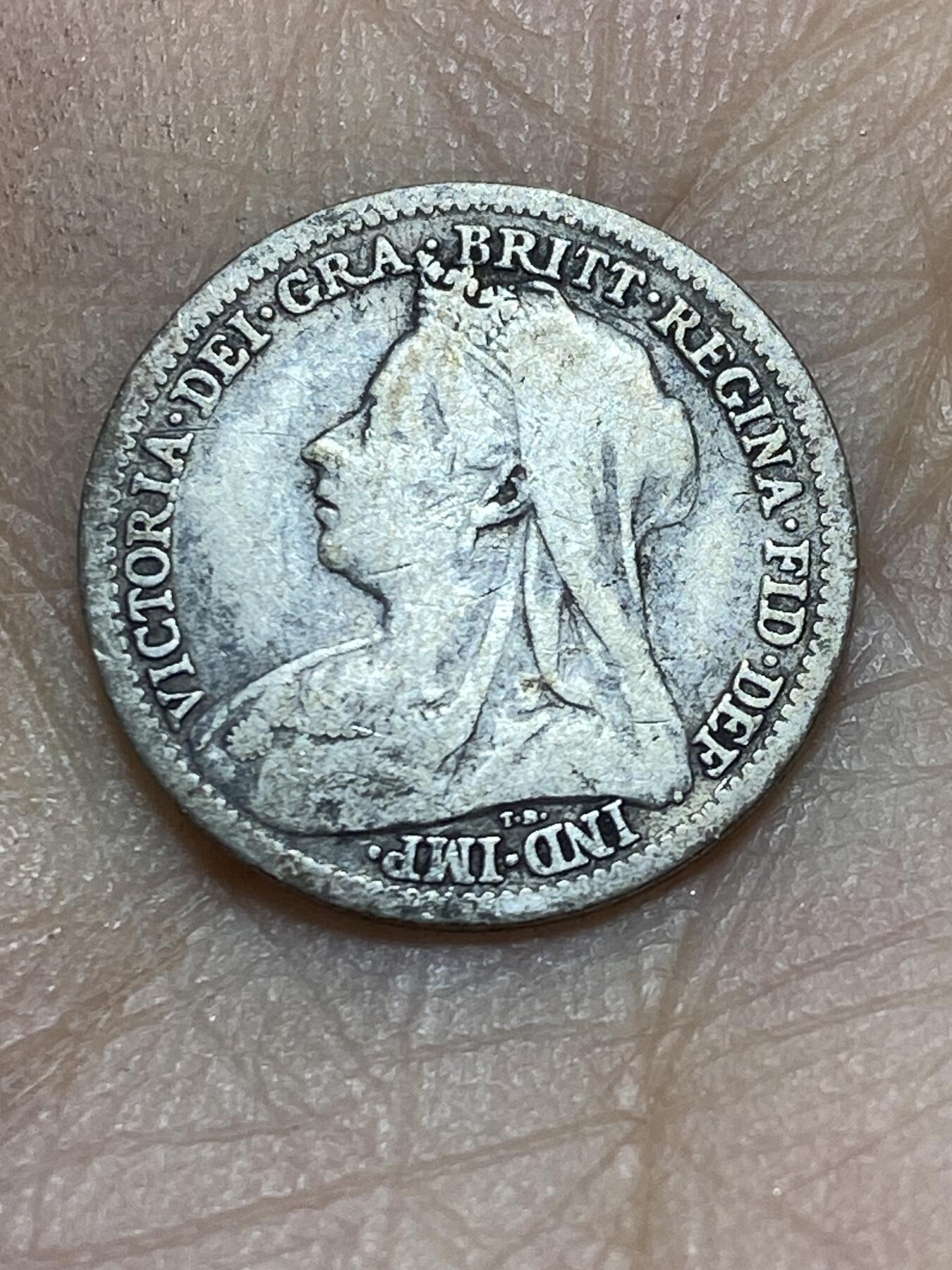 2025年第一百四十五场(总第一百七十一场）高品质英国一线回流散币年末特拍场第二场(免佣金) 英国🇬🇧1901年年3便士银币(维多利亚女王逝世年，老年披纱关门年)