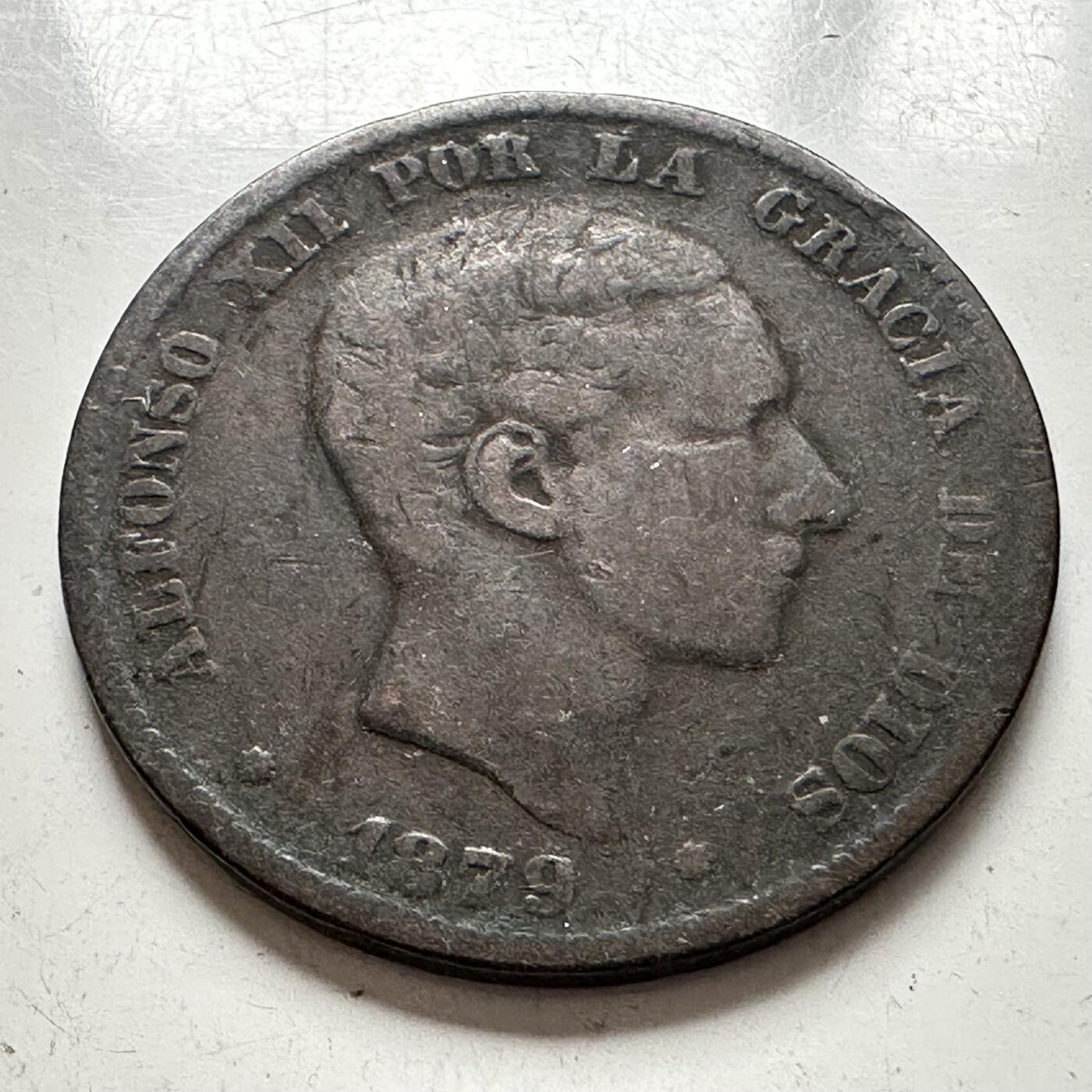 🌹外币初藏🌹🐯2025年第144场  每周二四六晚8️⃣点 接代拍 西班牙1879年10分