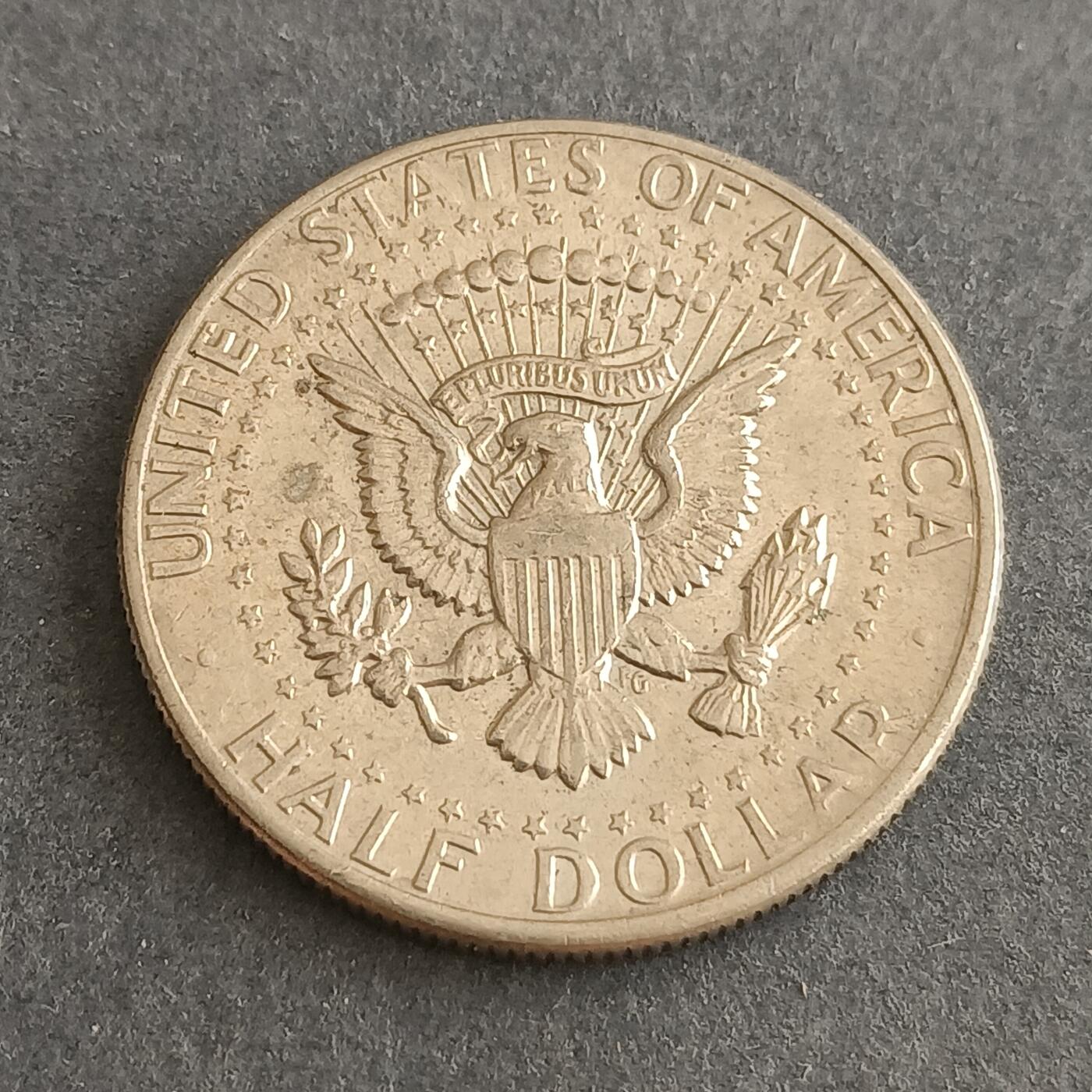 【游宝包邮场】蛇年第101期 世界各国纪念币 美国-1/2美元 1971年