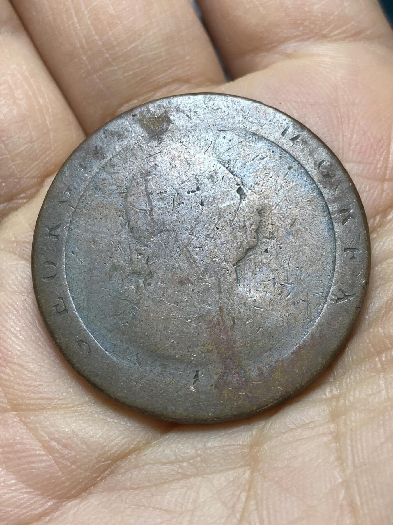 2025年第一百四十四场(总第一百七十场）品种丰富英国一线回流散币年末特拍场第一场(免佣金) 英国🇬🇧1797年车轮1便士(乔治三世时期)