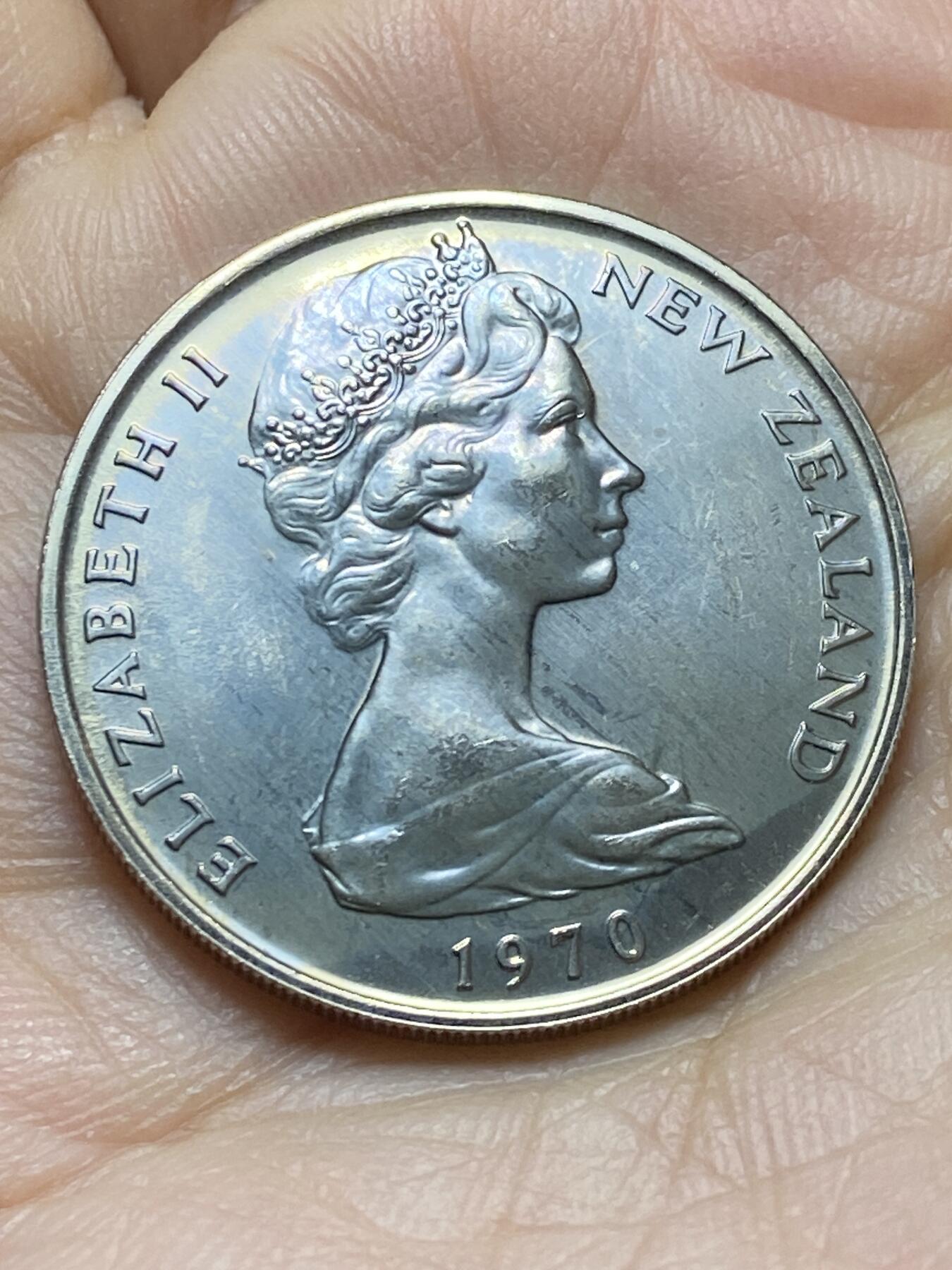 2025年第一百四十五场(总第一百七十一场）高品质英国一线回流散币年末特拍场第二场(免佣金) 原光全新–新西兰🇳🇿1970年套币7枚(含库克山1元纪念币)