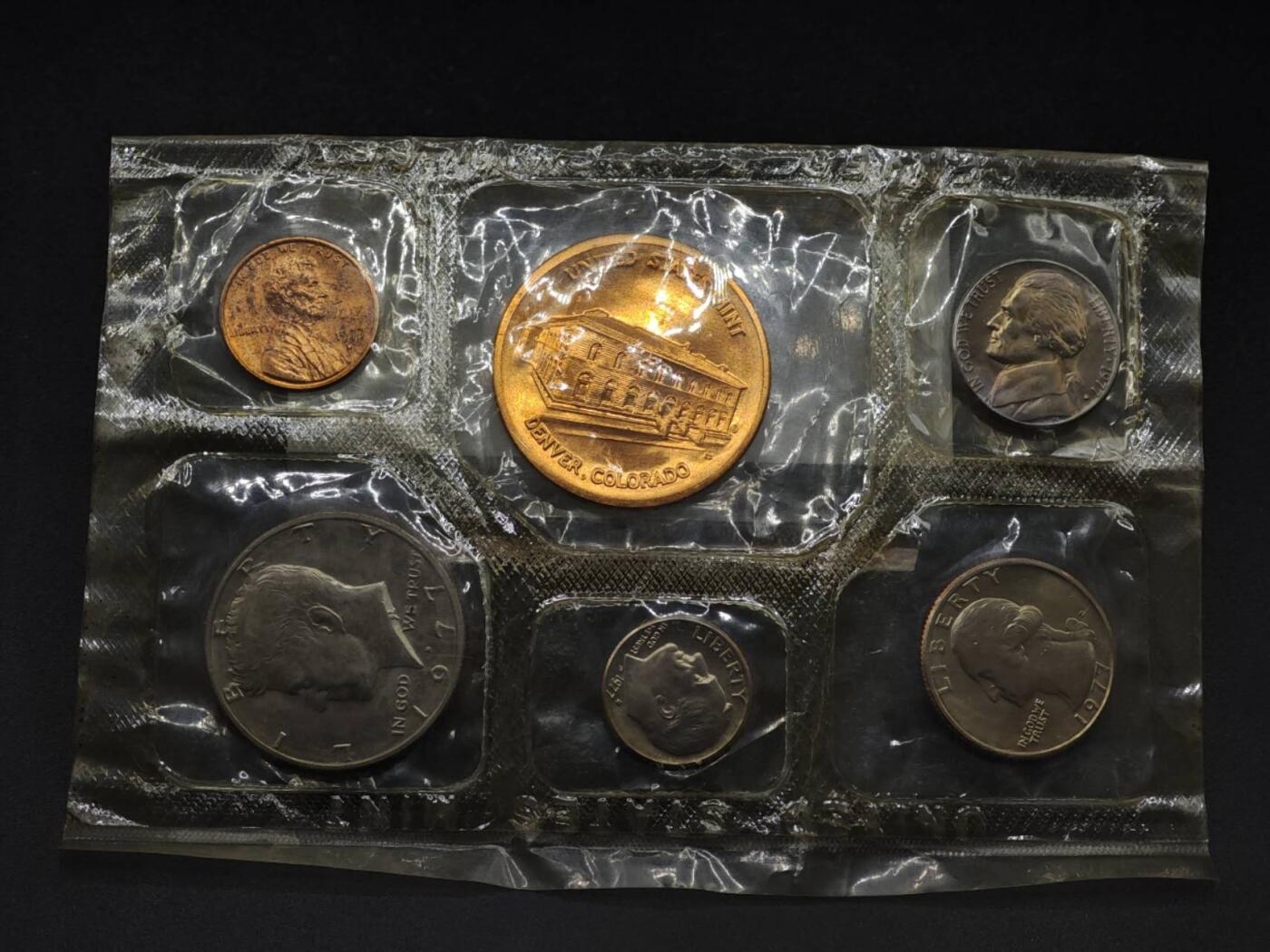 【淘币小摊】实时拍第八百三十六拍   银币套币场   满百包邮可预留二周 每周一统一发货   美国1977年套币