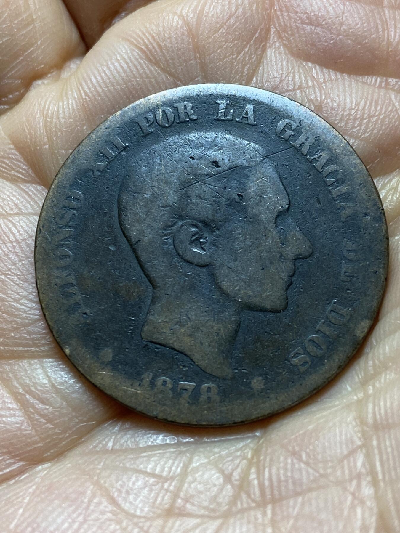 2025年第一百四十五场(总第一百七十一场）高品质英国一线回流散币年末特拍场第二场(免佣金) 西班牙王国1978年10分(阿方索十二世时期，仅发行3年)