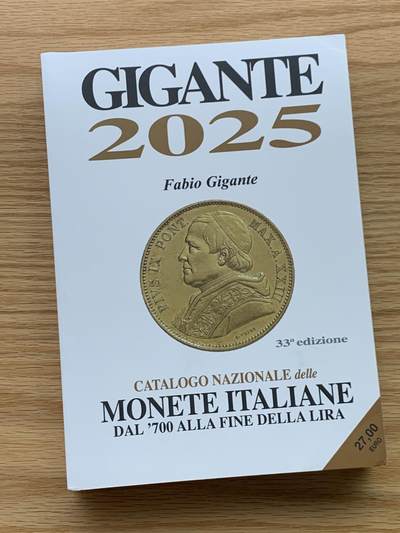 《竞宝斋》第450场 周日，周一，周二  3场连拍 （全场包邮，欢迎送拍） - GIGANTE2025意大利钱币目录 最新2025版 厚达700多页