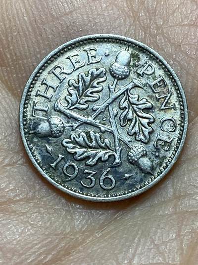 2025年第一百四十五场(总第一百七十一场）高品质英国一线回流散币年末特拍场第二场(免佣金) - 英国🇬🇧1936年3便士银币(乔治五世逝世年，第四版关门年，500银)