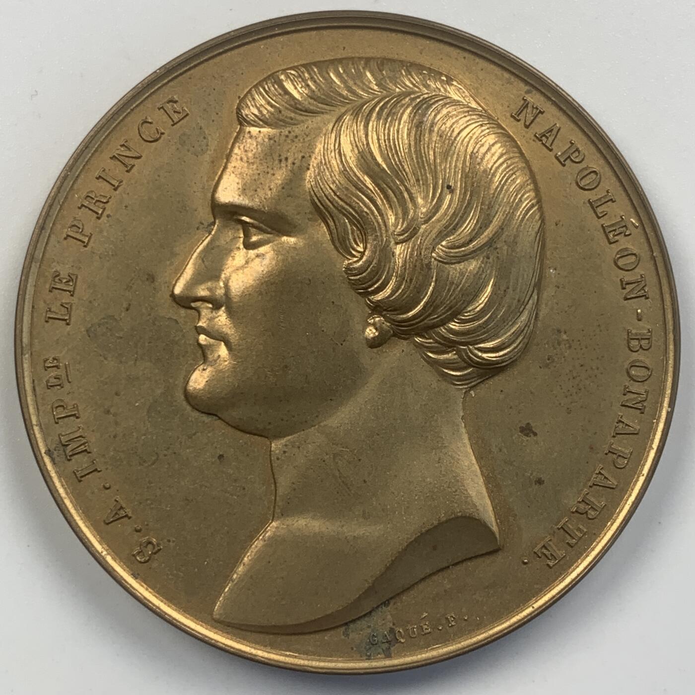 掌中浮雕-藏着的欧洲第047场 拿破仑亲王（热罗姆·波拿巴的幼子）铜章，50mm