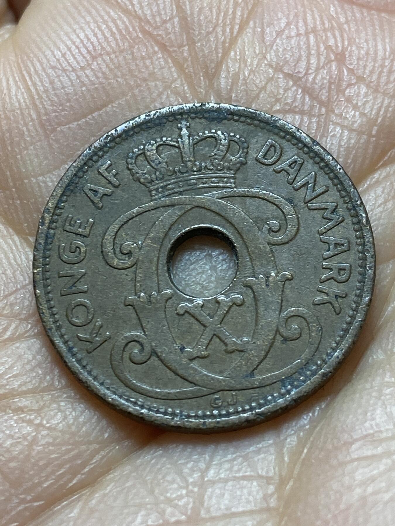 2025年第一百四十五场(总第一百七十一场）高品质英国一线回流散币年末特拍场第二场(免佣金) 丹麦🇩🇰1929年2欧尔(克里斯蒂安十世第六版，N; GJ版)