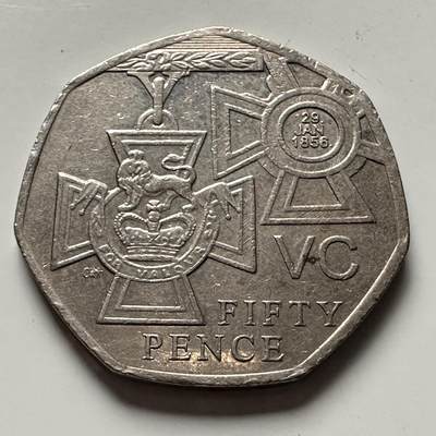 🌹外币初藏🌹🐯2025年第144场  每周二四六晚8️⃣点 接代拍 - 英国2006年50便士 纪念币 b