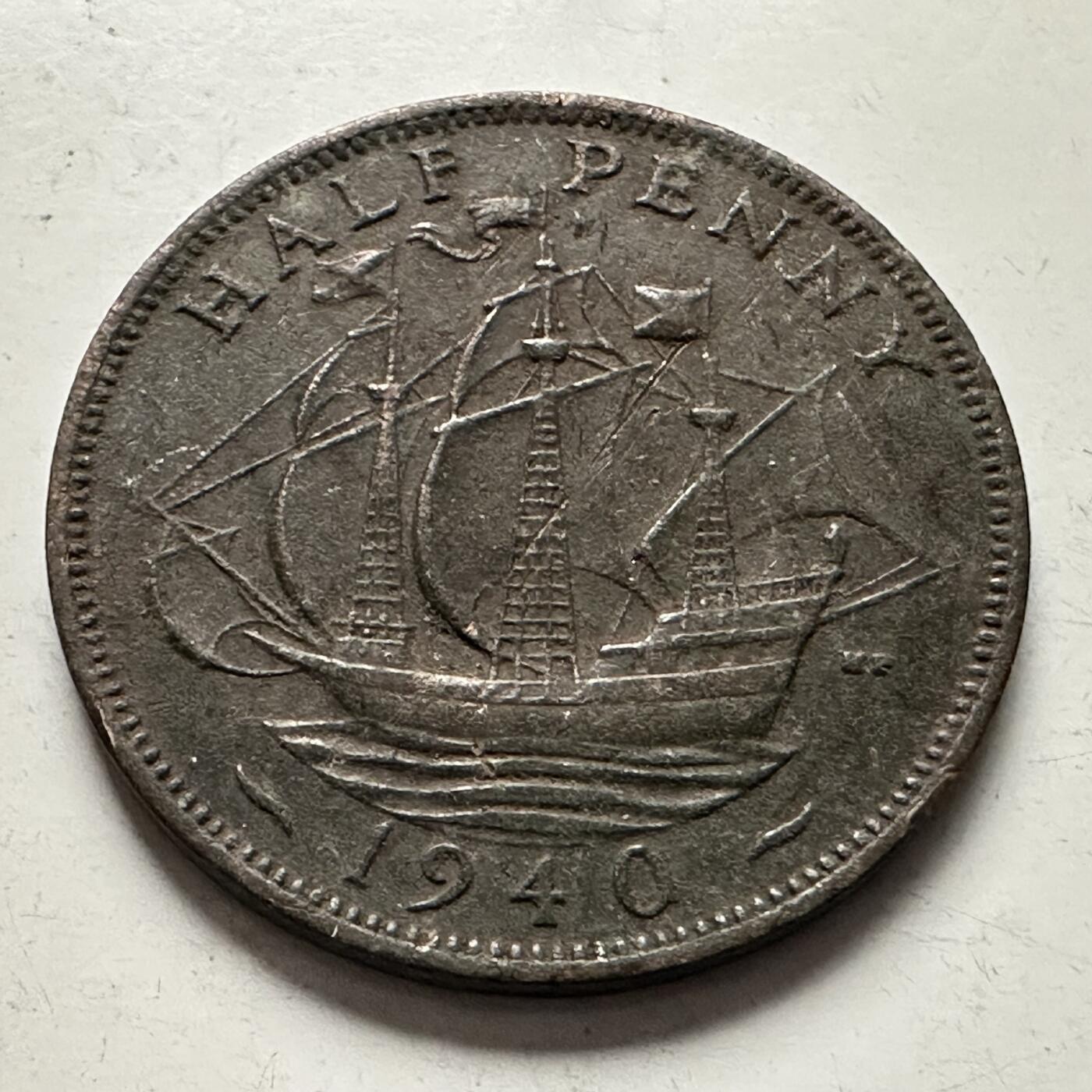 🌹外币初藏🌹🐯2025年第144场  每周二四六晚8️⃣点 接代拍 英国1940年半便士