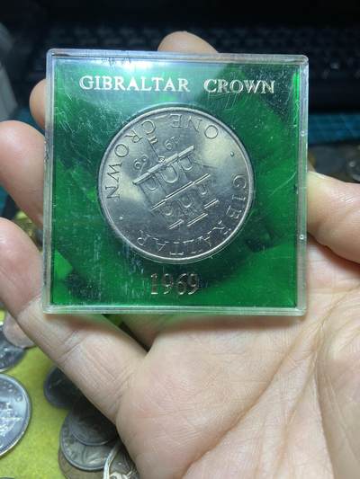 2025年第一百四十二场(总第一百六十八场）高品质英国一线回流散币年末特拍场第二场(免佣金) 英属直布罗陀🇬🇮1969年1克朗