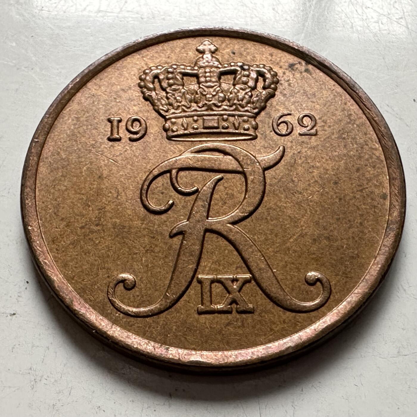 🌹外币初藏🌹🐯2025年第144场  每周二四六晚8️⃣点 接代拍 丹麦1962年五欧尔