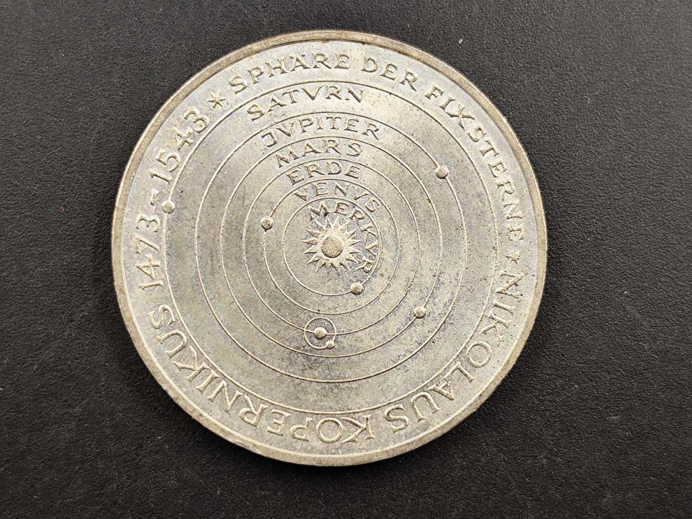 12月20日徽章钱币专场 德国哥白尼5马克纪念银币