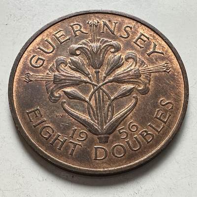 🌹外币初藏🌹🐯2025年第144场  每周二四六晚8️⃣点 接代拍 - 根西岛1956年8道布