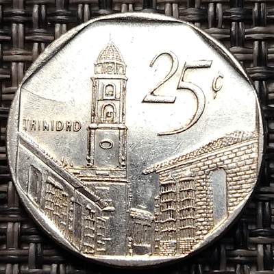 布加迪🐬～世界钱币(上海)🌾第 276 期 /  各国套币和散币 - 古巴🇨🇺 2001年 25分 外汇币～C9