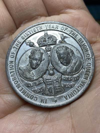 2025年第一百四十五场(总第一百七十一场）高品质英国一线回流散币年末特拍场第二场(免佣金) - 好品–英国🇬🇧1897年纪念章，白鑞材质，直径39.1毫米，厚3.0毫米，重17.57克(阿斯顿庄园发行，维多利亚女王登基60周年钻石禧纪念章)