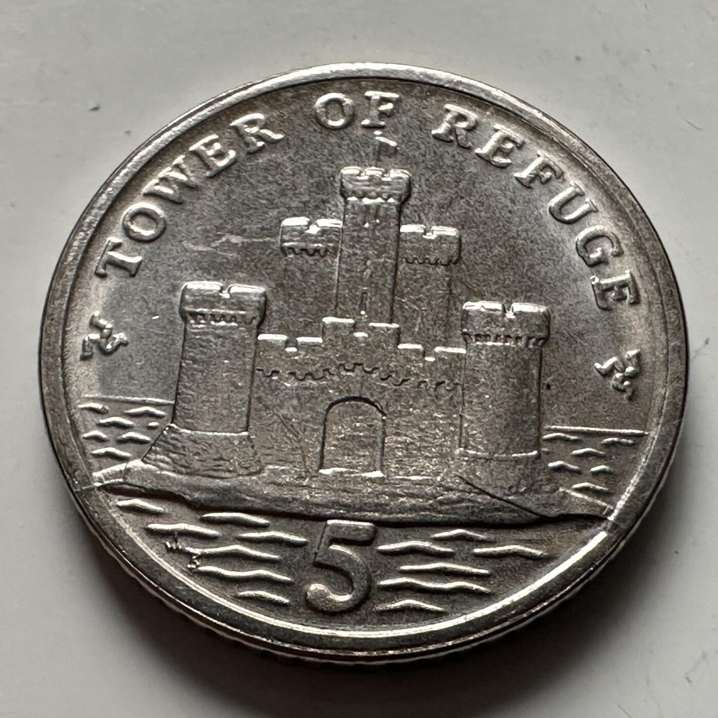 🌹外币初藏🌹🐯2025年第144场  每周二四六晚8️⃣点 接代拍 马恩岛2016年5便士