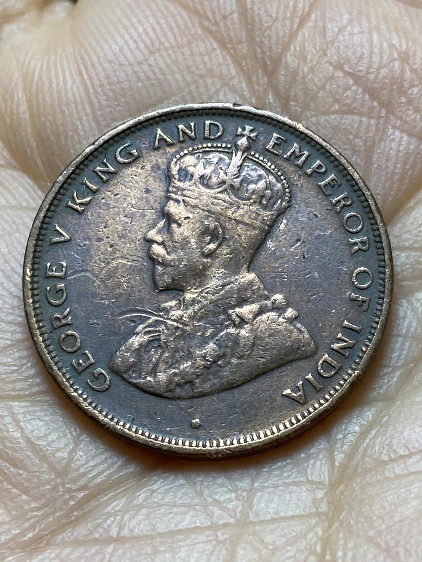 2025年第一百四十五场(总第一百七十一场）高品质英国一线回流散币年末特拍场第二场(免佣金) 英属锡兰1922年1分(乔治五世时期)