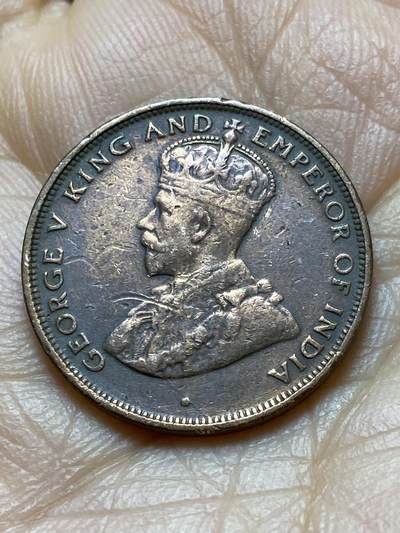 2025年第一百四十二场(总第一百六十八场）高品质英国一线回流散币年末特拍场第二场(免佣金) 英属锡兰1922年1分(乔治五世时期)