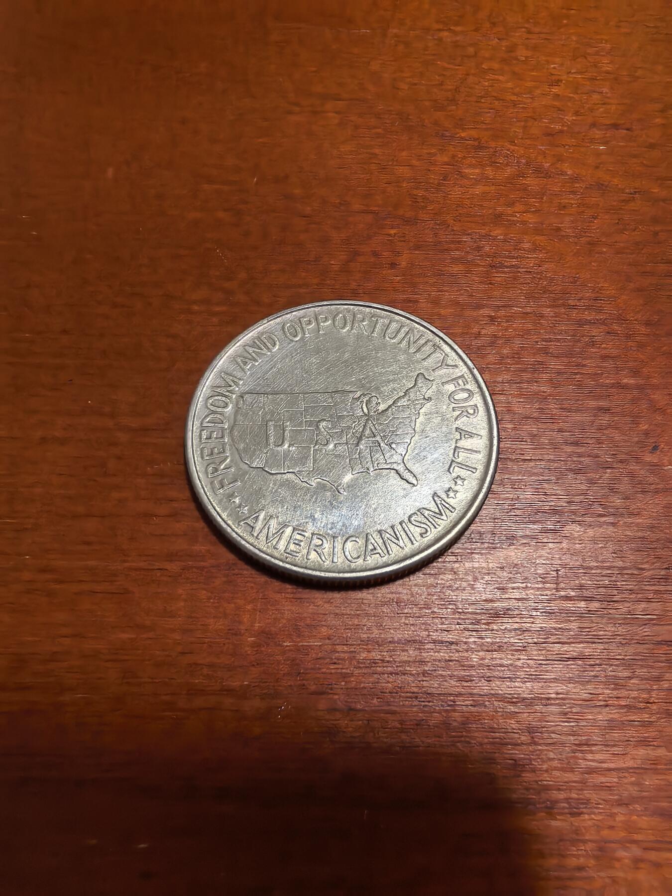 长老汇蛇年精选第八十六场拍卖 1952美国华盛顿和卡弗双头像半美元银币，背面美国地图