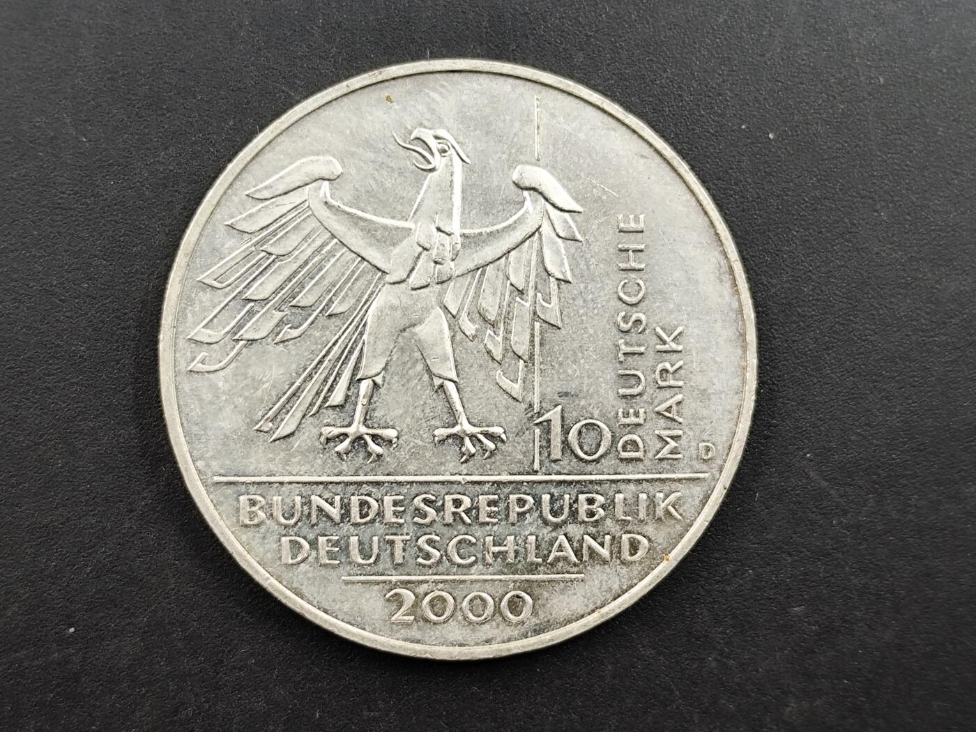 12月20日徽章钱币专场 德国统一10周年纪念银币925高银版