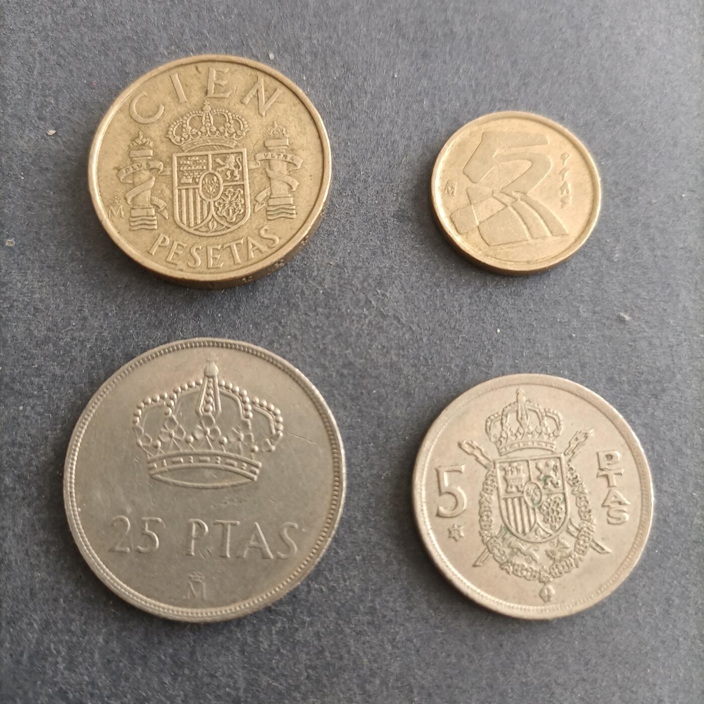 【游宝包邮场】蛇年第101期 世界各国纪念币 西班牙 4枚