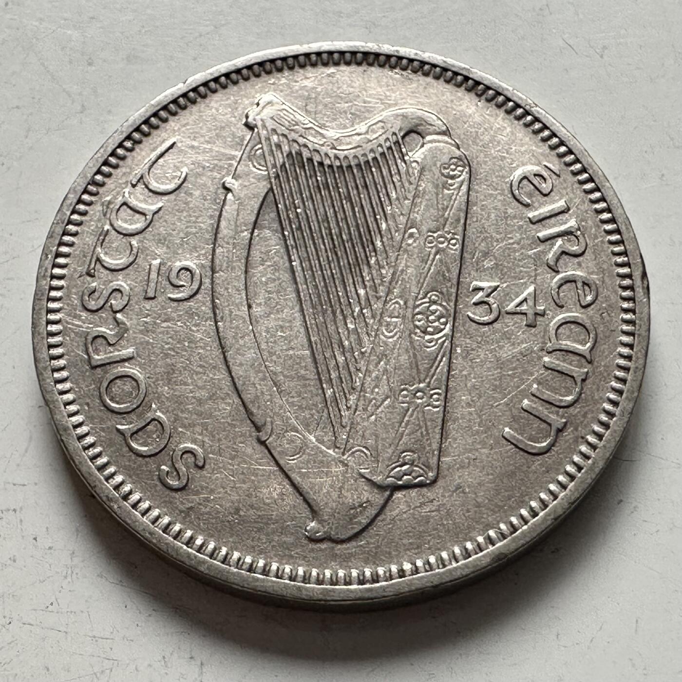 🌹外币初藏🌹🐯2025年第144场  每周二四六晚8️⃣点 接代拍 爱尔兰1934年六便士