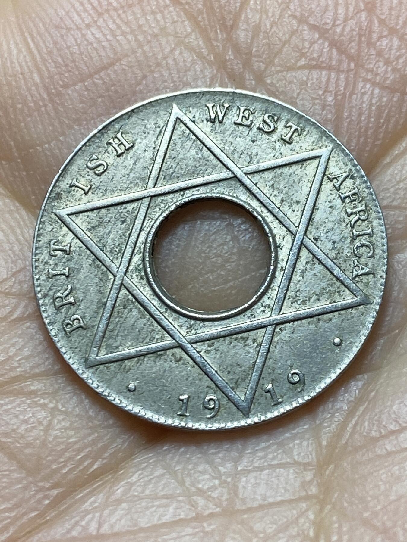 2025年第一百四十五场(总第一百七十一场）高品质英国一线回流散币年末特拍场第二场(免佣金) 好品–英属西非1919年1/10便士(乔治五世第二版，H标喜敦厂造)