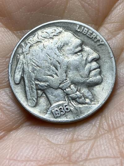 2025年第一百四十二场(总第一百六十八场）高品质英国一线回流散币年末特拍场第二场(免佣金) 美国🇺🇸1936年5分(野牛5分第二版)