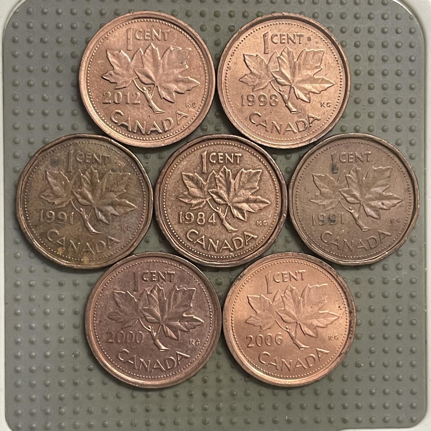 2025年第146场各国散币拍卖（总第146场） 加拿大1分7枚