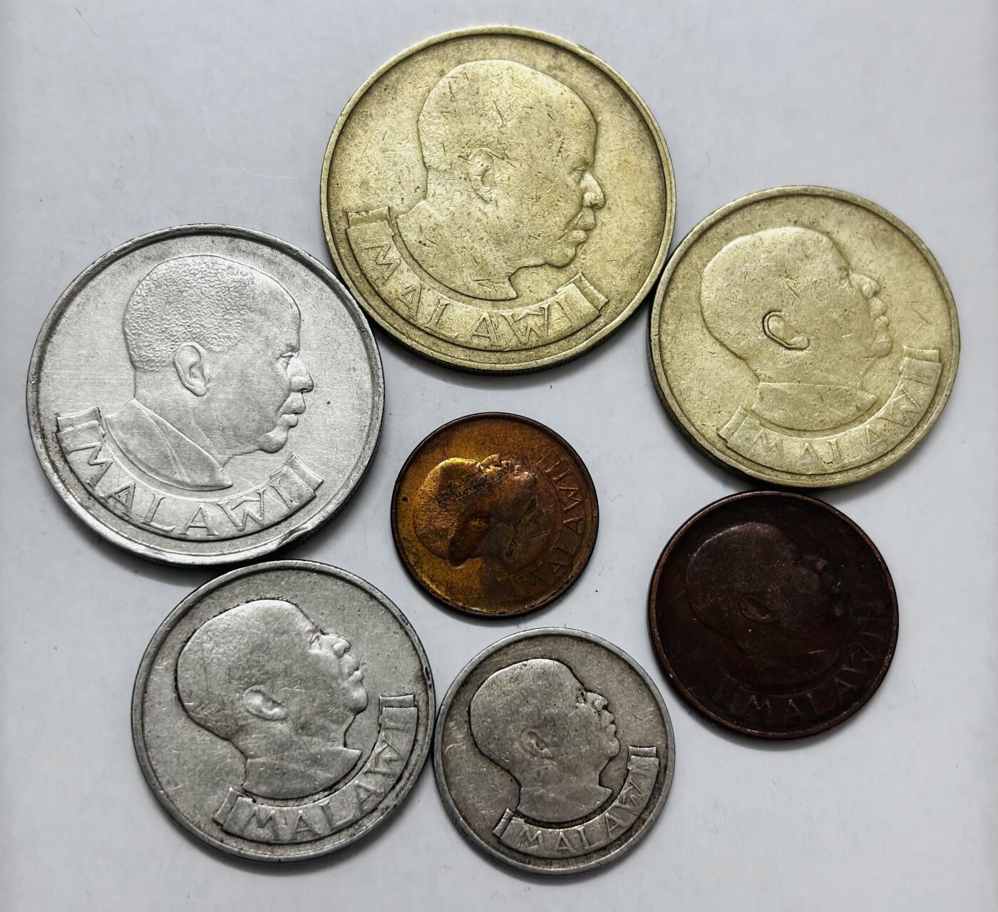 文馨钱币收藏第 286 场，圣诞节专场【 长期接收代拍品低至 0 佣金】 好品马拉维 7 枚套