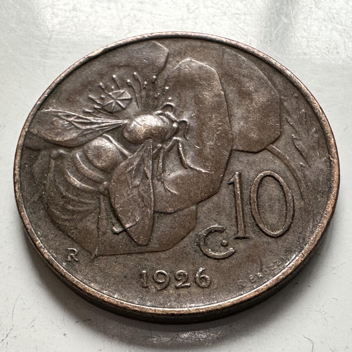 🌹外币初藏🌹🐯2025年第144场  每周二四六晚8️⃣点 接代拍 意大利1926年10分