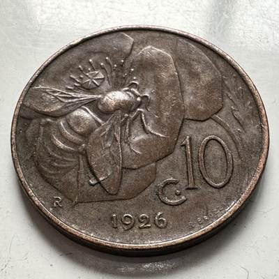 🌹外币初藏🌹🐯2025年第144场  每周二四六晚8️⃣点 接代拍 - 意大利1926年10分