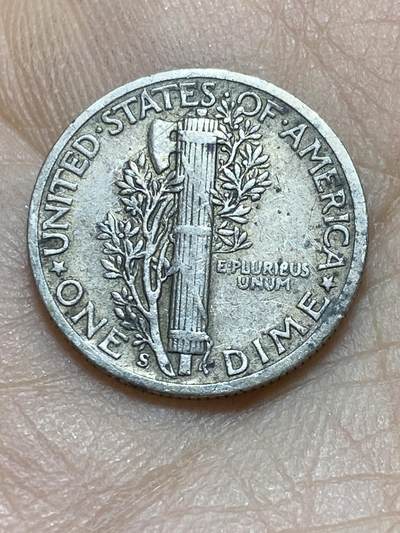 2025年第一百四十五场(总第一百七十一场）高品质英国一线回流散币年末特拍场第二场(免佣金) - 美国🇺🇸1942年1角银币(墨丘利1角，S标旧金山造，900高银)