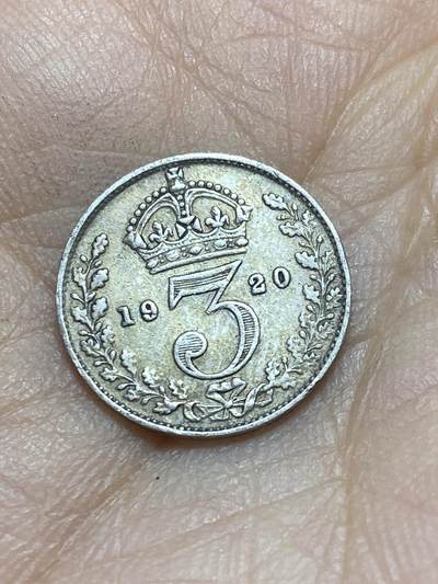 2025年第一百四十五场(总第一百七十一场）高品质英国一线回流散币年末特拍场第二场(免佣金) - 英国🇬🇧1920年3便士银币(乔治五世第二版首发年，500银)