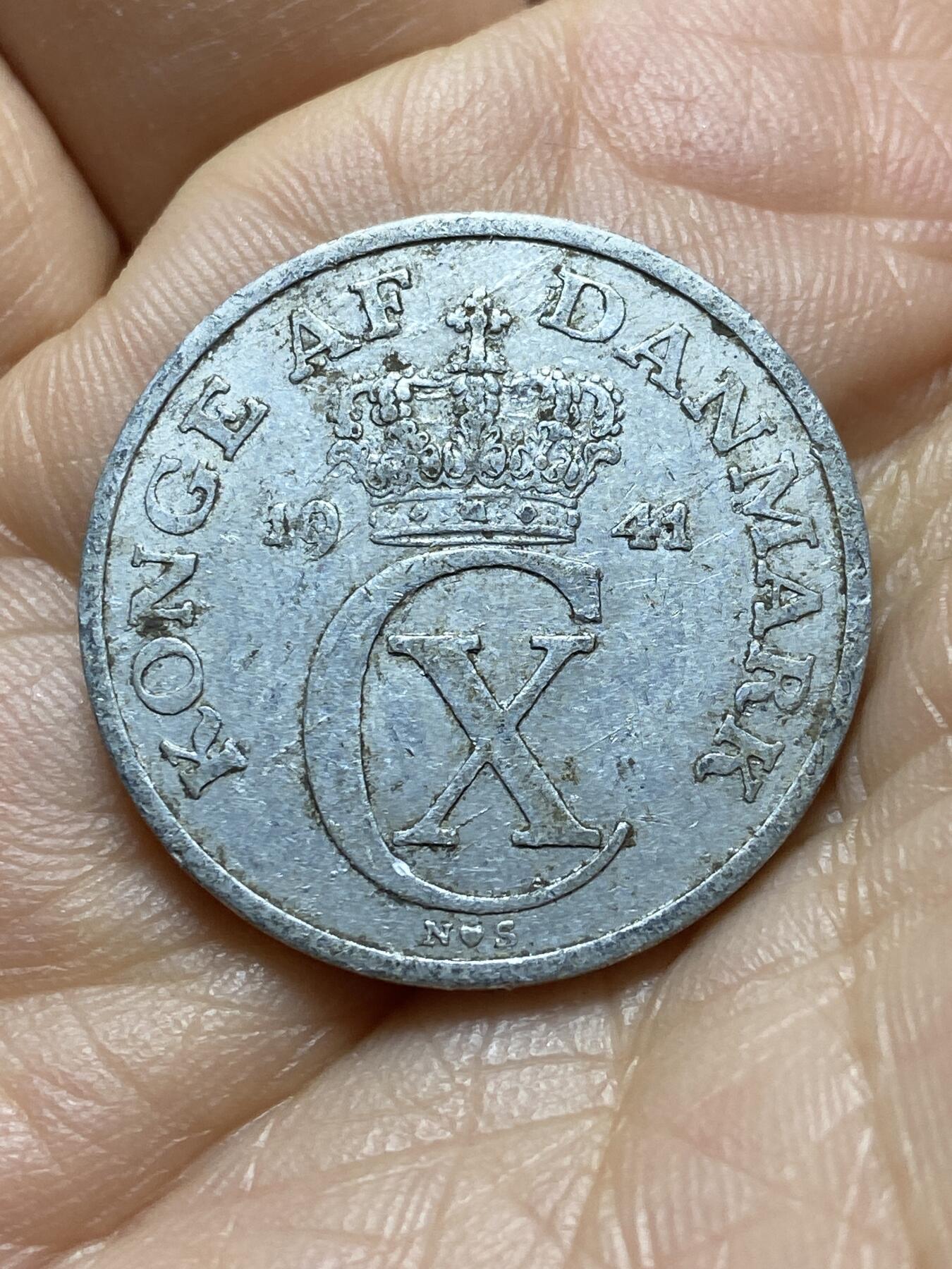 2025年第一百四十五场(总第一百七十一场）高品质英国一线回流散币年末特拍场第二场(免佣金) 丹麦🇩🇰1941单年份5欧尔(克里斯蒂安十世第七版，N; S版)