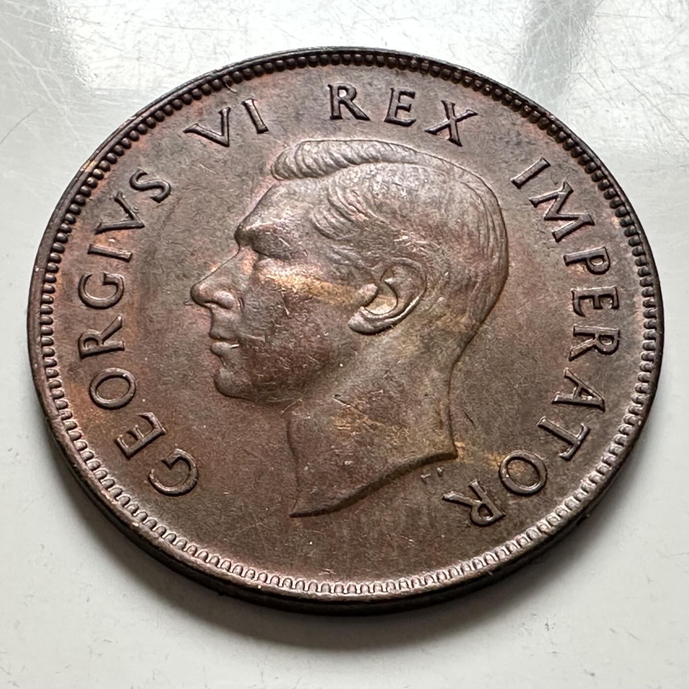 🌹外币初藏🌹🐯2025年第144场  每周二四六晚8️⃣点 接代拍 南非1943年一便士