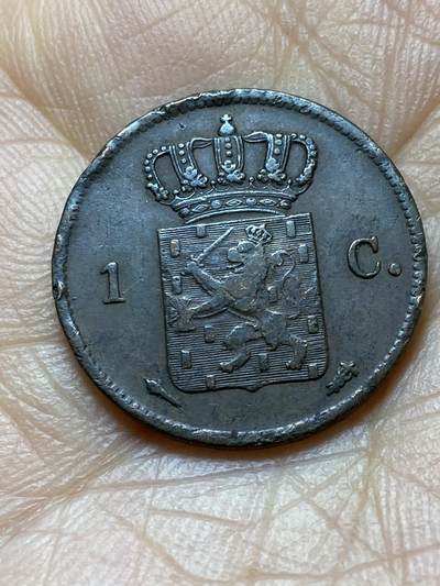 2025年第一百四十五场(总第一百七十一场）高品质英国一线回流散币年末特拍场第二场(免佣金) - 稀少好品–荷兰🇳🇱1827年1分(威廉一世时期，火炬标，乌特勒支造)