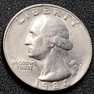 泉币菌-第152场-精品福利场 - 24mm 华盛顿 美国 1/4美元 镍铜币 