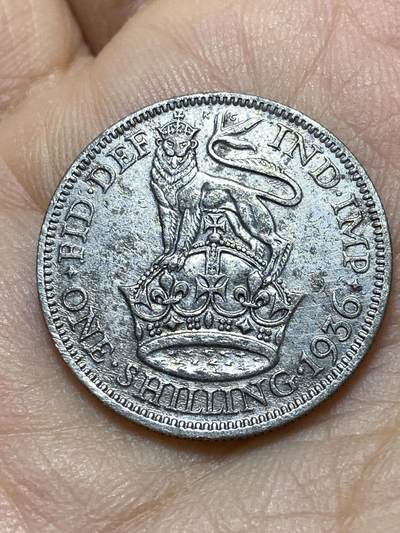 2025年第一百四十五场(总第一百七十一场）高品质英国一线回流散币年末特拍场第二场(免佣金) - 英国🇬🇧1936年1先令银币(乔治五世逝世年，第四版关门年，500银)