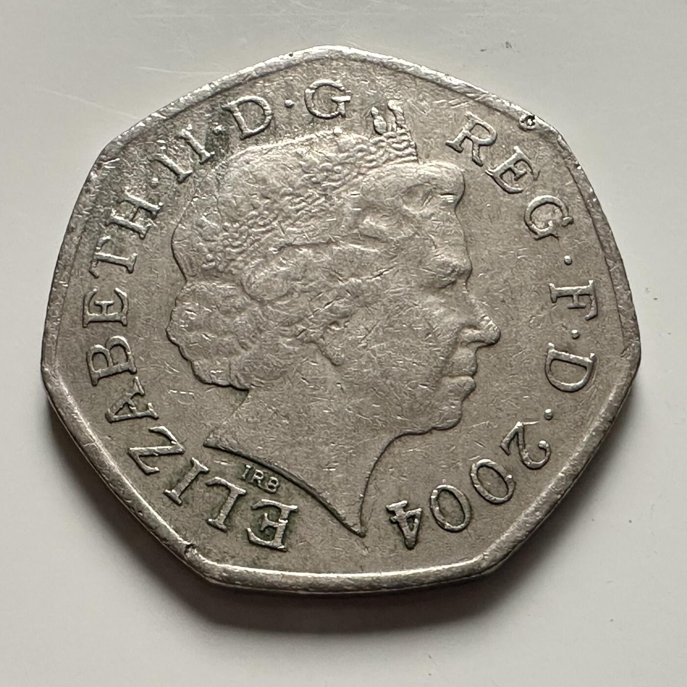 🌹外币初藏🌹🐯2025年第144场  每周二四六晚8️⃣点 接代拍 英国2004年50便士 