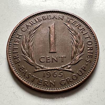 🌹外币初藏🌹🐯2025年第144场  每周二四六晚8️⃣点 接代拍 - 东加勒比1965年一分