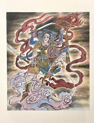 白泽拍卖卡牌手绘专场第30期（白金之夜 跨年大拍） - 2025 无生（黄晨旭）手绘画 三坛海会大神