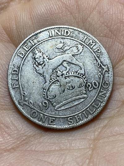 2025年第一百四十五场(总第一百七十一场）高品质英国一线回流散币年末特拍场第二场(免佣金) - 英国🇬🇧1920年1先令银币(乔治五世第二版首发年，500银)