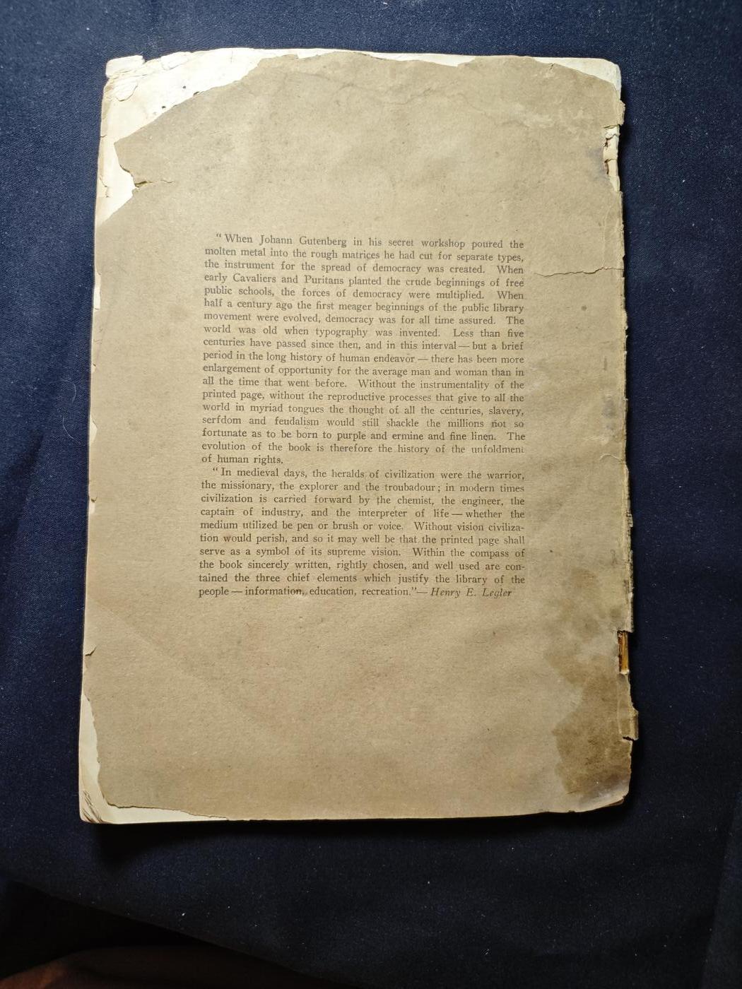 罗岚⭐爱藏⭐甄选专拍第二场-分享拍场赚佣（实体店在建中···） 纽约州立图书馆（隶属纽约州立大学）1920出版公报一份