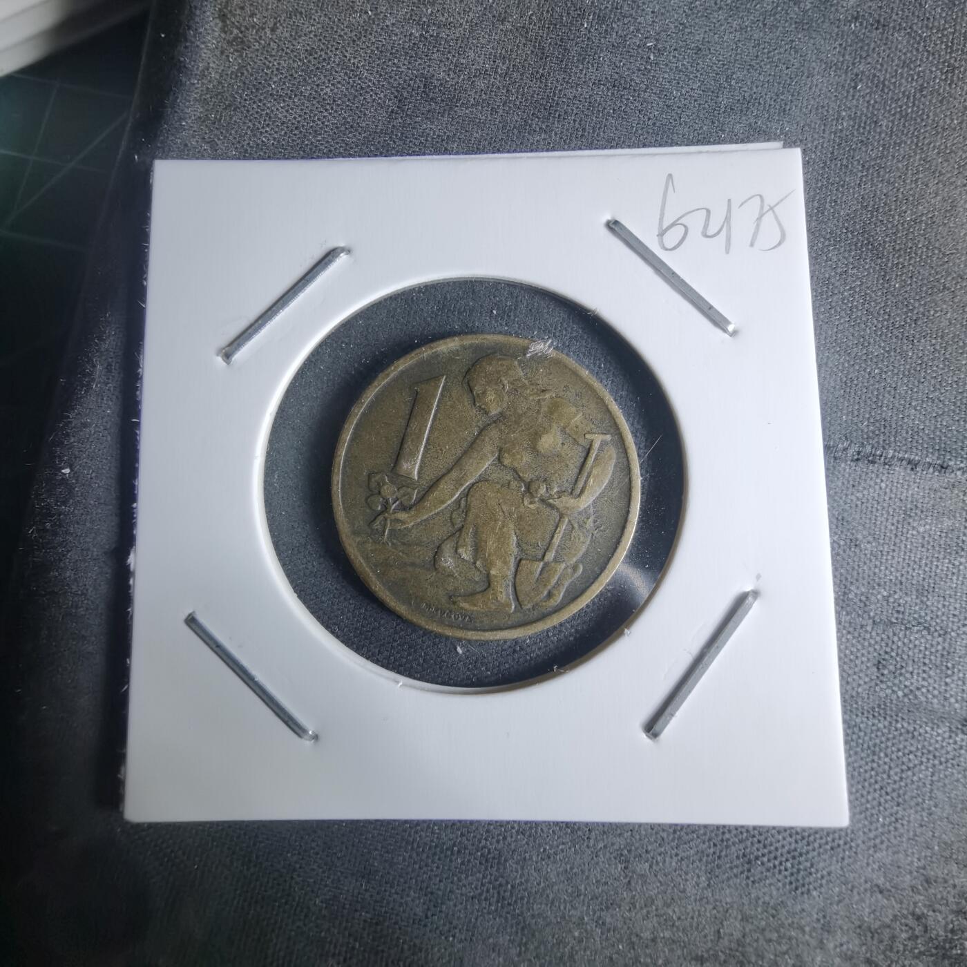 沼泽如烟--第942场 捷克斯洛伐克1962年1克朗