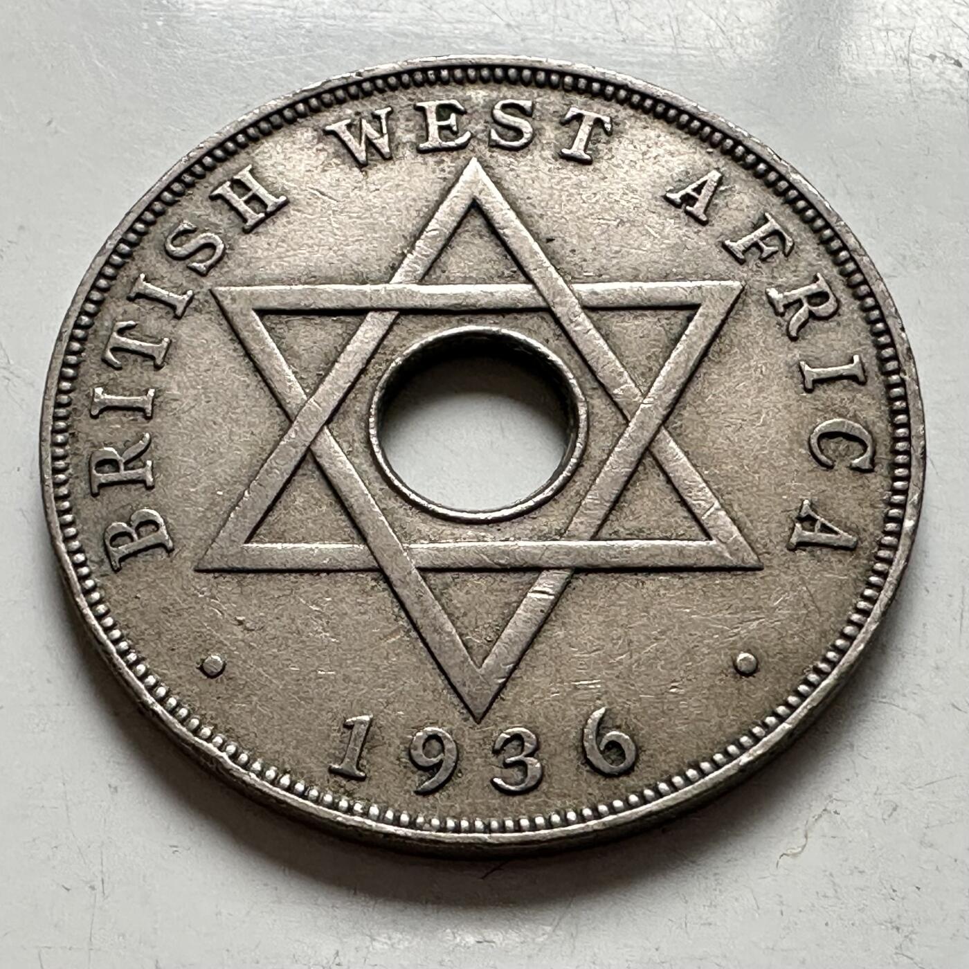 🌹外币初藏🌹🐯2025年第144场  每周二四六晚8️⃣点 接代拍 英属西非1936年一便士 乔五版