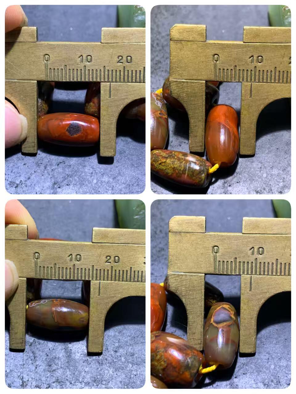 战国红玛瑙配饰一套，。