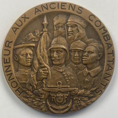 掌中浮雕-藏着的欧洲第047场 - 1931年法国巴黎殖民博览会纪念铜章，50mm，55g