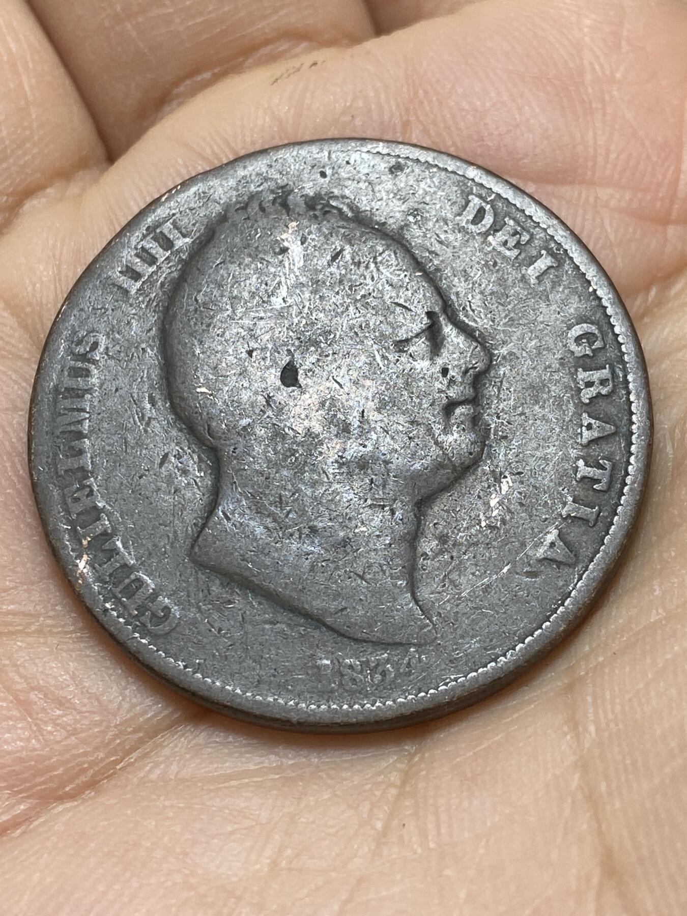 2025年第一百四十四场(总第一百七十场）品种丰富英国一线回流散币年末特拍场第一场(免佣金) 少见–英国🇬🇧1834年1便士(威廉四世时期)